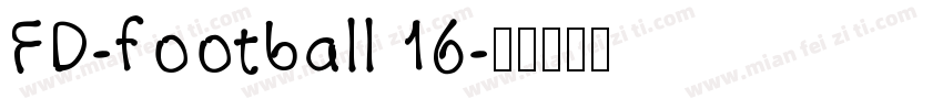 FD-football 16字体转换